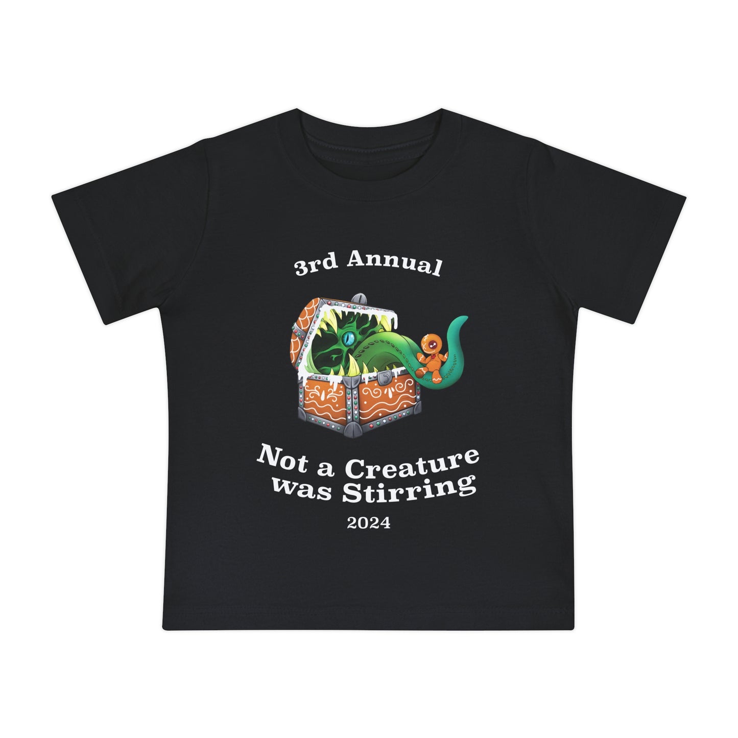 Baby Short Sleeve T-shirt not a creature was stirring