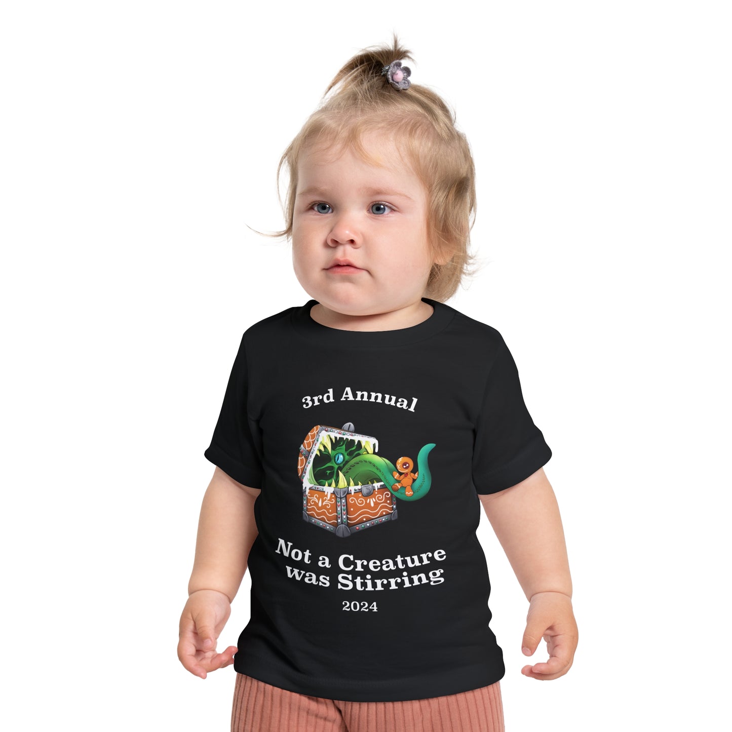 Baby Short Sleeve T-shirt not a creature was stirring